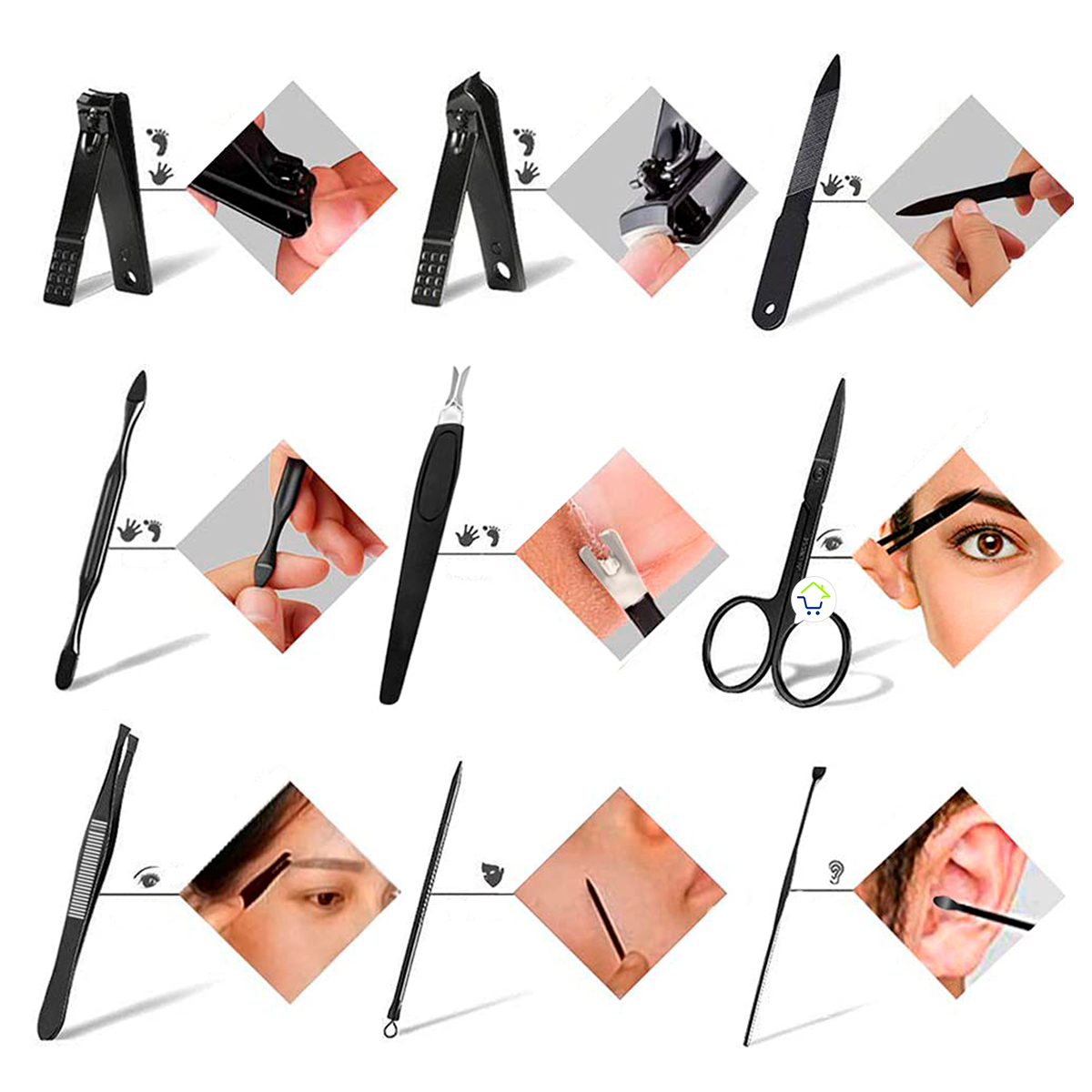 Miniatura 3 de Set Manicure Pedicura 9 Piezas JD039